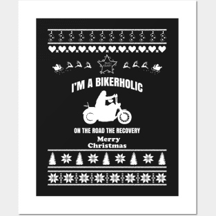 Merry Christmas BIKERHOLIC Posters and Art